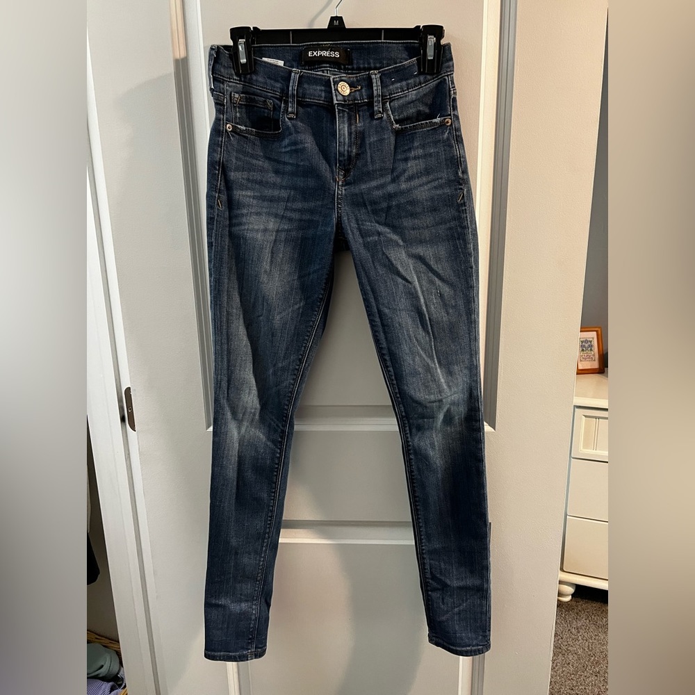 Express mid rise skinny jeans 0R